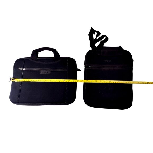 Targus Black Laptop Tablet Bags Set With Handles & Shoulder Strap Crossbody - Picture 6 of 11